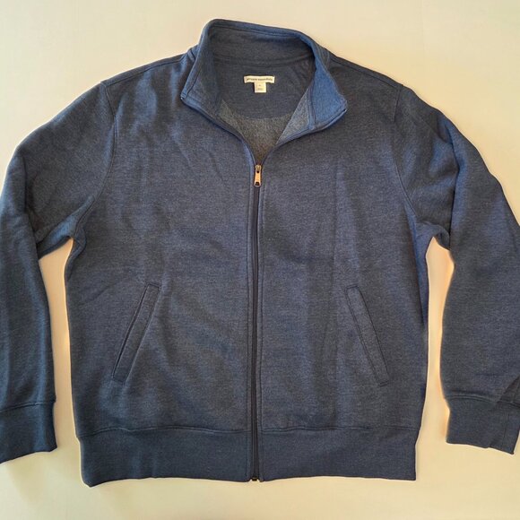 Amazon Essentials Men’s Full-Zip Track Jacket, XL, Heather Navy Blue - Picture 1 of 7